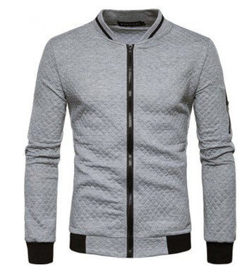 Milano stand neck men's zip-up sweater Stand neck collar full zip up sweater - DOLCEGAP