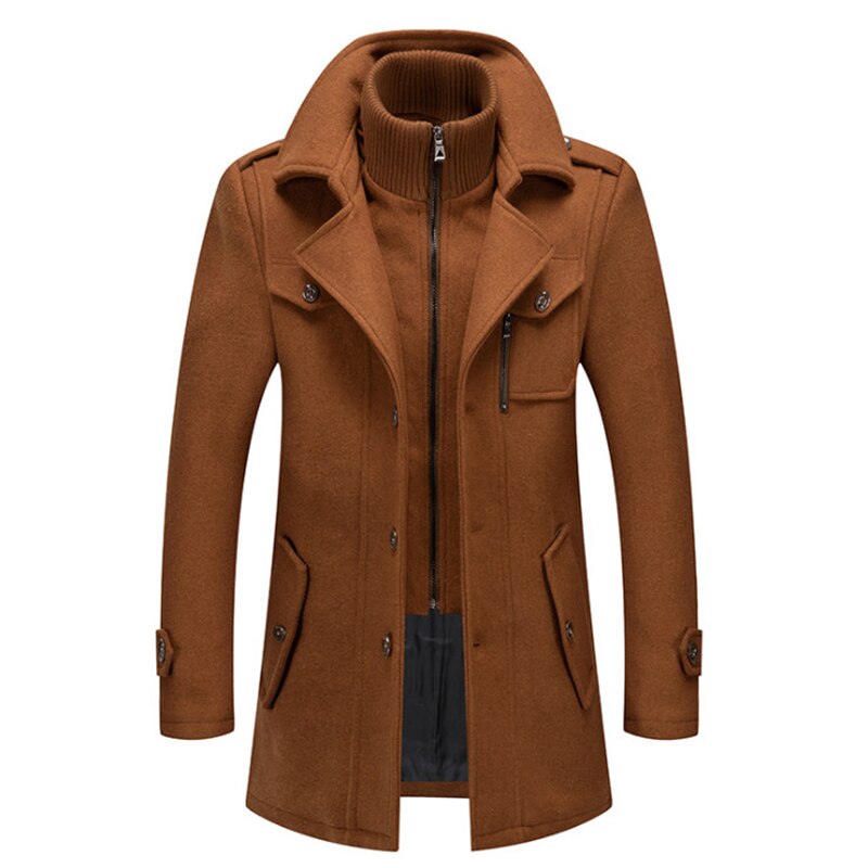 Cold resistant plus cotton woolen men's coat - DOLCEGAP