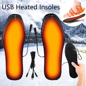 USB Heated Shoes Insoles Can Be Cut Winter Warm Heating Insoles Pad Feet For Boots Sneaker Shoes - DOLCEGAP