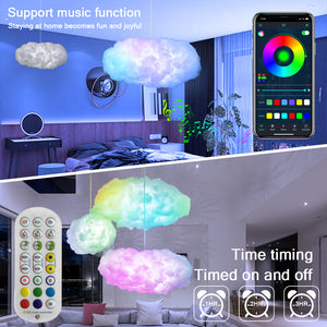USB Cloud Light APP Control Music Synchronization 3D RGBIC Ambient Light Lightning Simulation Clouds Bedroom Room Light - DOLCEGAP